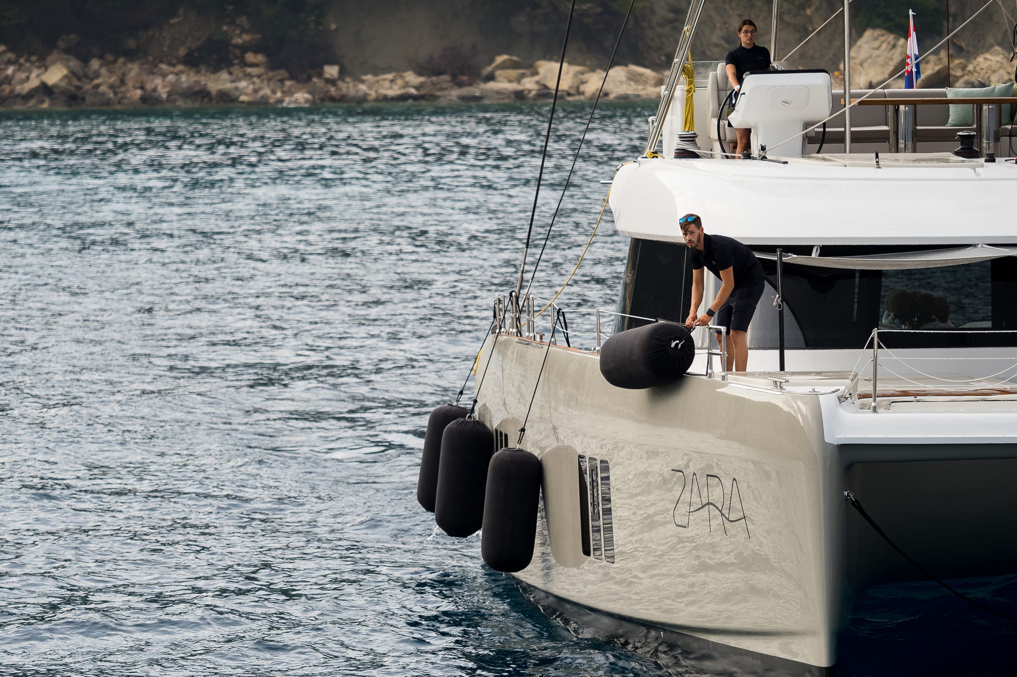 ZARA Sunreef 50 moored at Kaštel Gomilica / Marina Kaštela