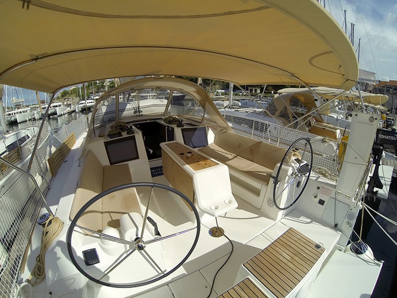 Amazing Dufour 412 Grand large moored at Šibenik / D-Marin Marina Mandalina