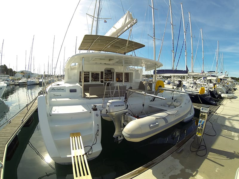 Marčelina Lagoon 450 moored at Šibenik / D-Marin Marina Mandalina
