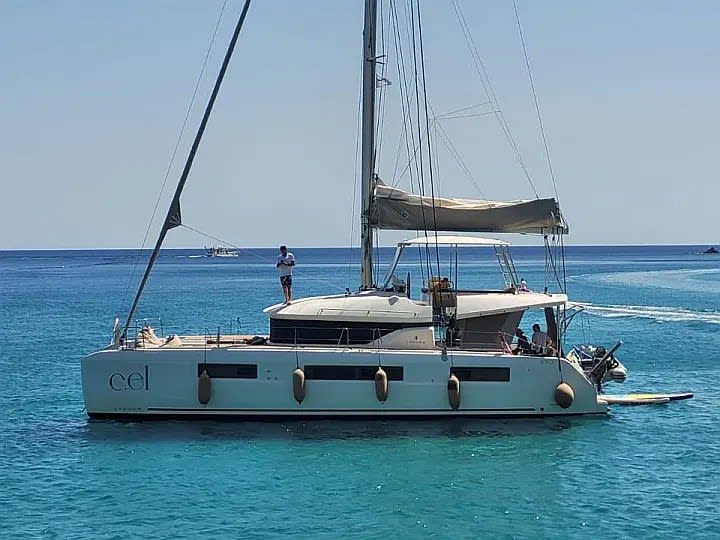 CEL Lagoon 50 moored at Piraeus / D-Marin Zea Marina