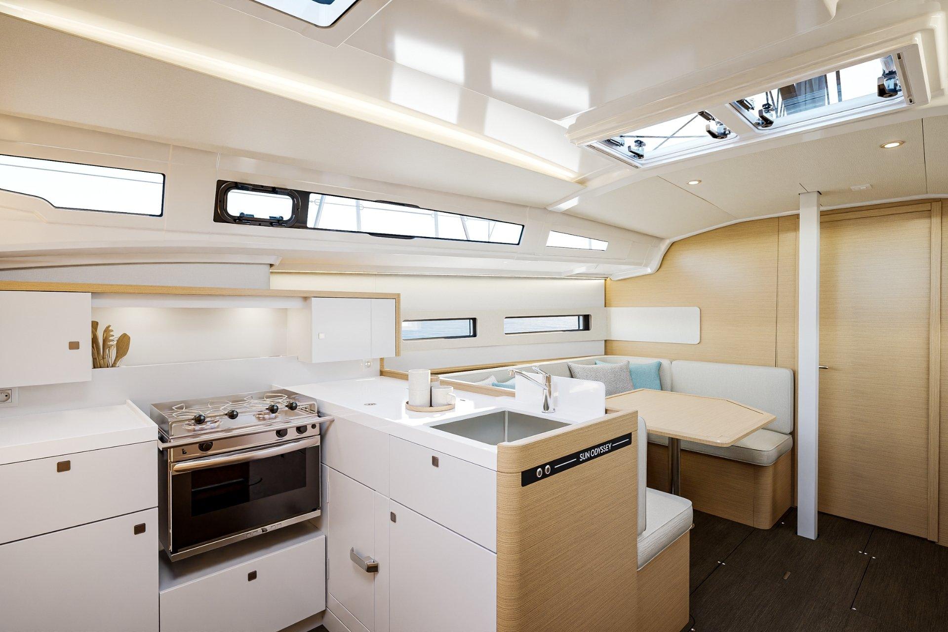 TIZON Sun Odyssey 415 moored at Palma de Mallorca / La Lonja Marina Charter