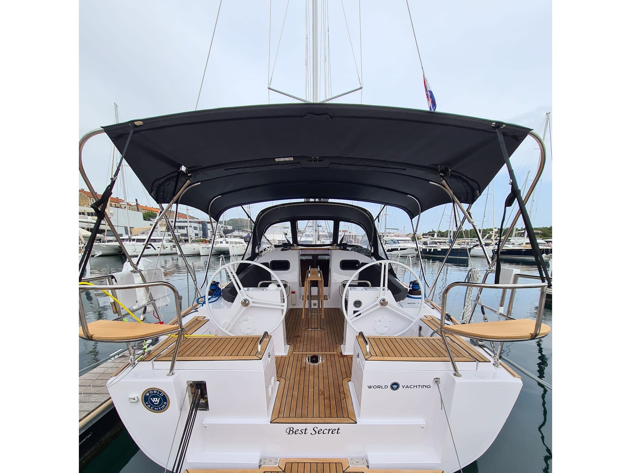 BEST SECRET Elan Impression 40.1 moored at Marina Punat
