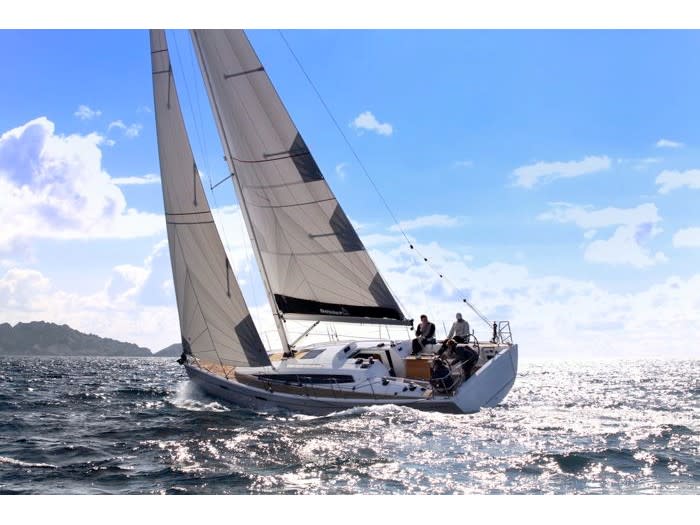 Lieutenant Dan Dehler 38 moored at Marina Punat