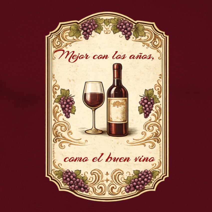 Camiseta con frase de cumpleaños para mujer | Elegancia y Humor Enológico - product-101931519-image-1