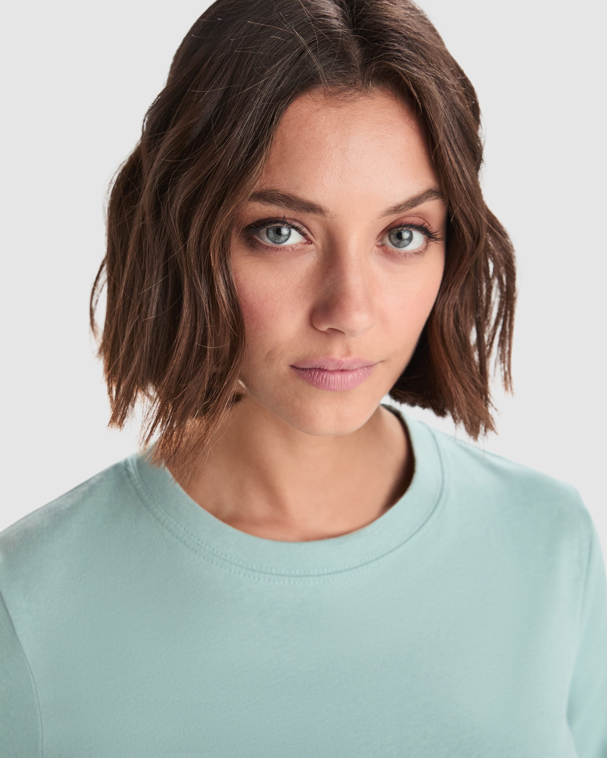 Camiseta de talle corto y holgado para mujer con manga corta - 6687_126_3_2