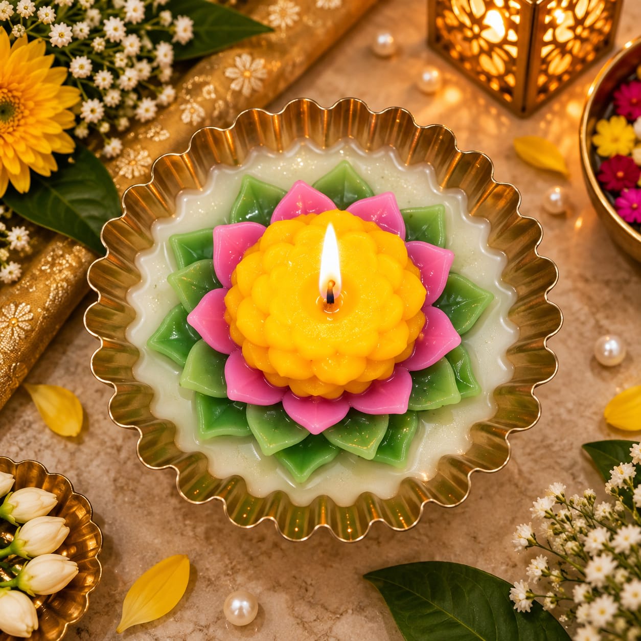 Lotus uril candle