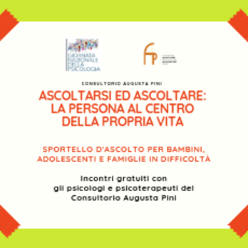 Sportello psicologico gratuito per bambini, adolescenti e famiglie