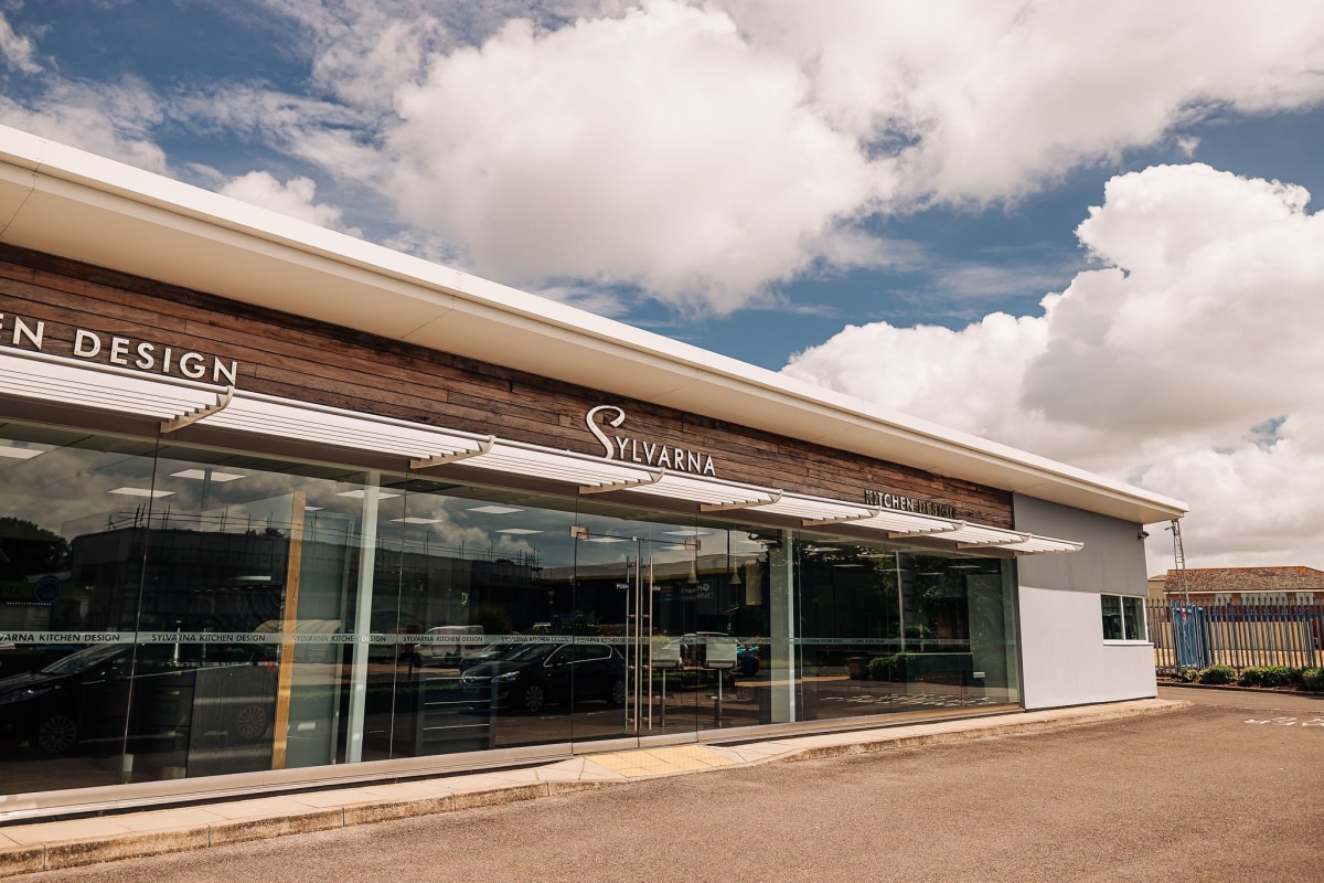 Sylvarna Kitchen Showroom with sky in the background.