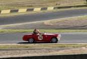 Evan Hotz in his 1964 MG Midget
Photo by Baden Jones