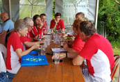 Dinner at the Friendly Inn, Kangaroo Valley on 2 Jan 2022 - photo by Rob Wilko