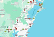 Map of Club Members in the Central Coast region as of 8 Aug 2026
