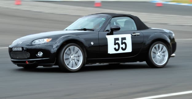 Russell Maxwell negotiating turn 4 on the North Circuit at Sydney Motorsport Park - photo by Rob Annesley