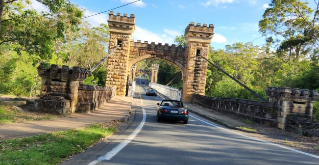 Crossing Hampden Bridge
photo by Senia Gaunson