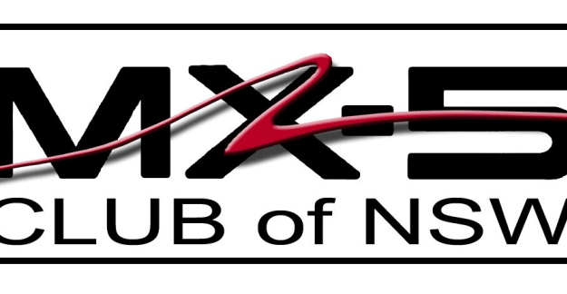 The logo of the Mazda MX-5 Club of NSW, approved by members on 27th August 2003
