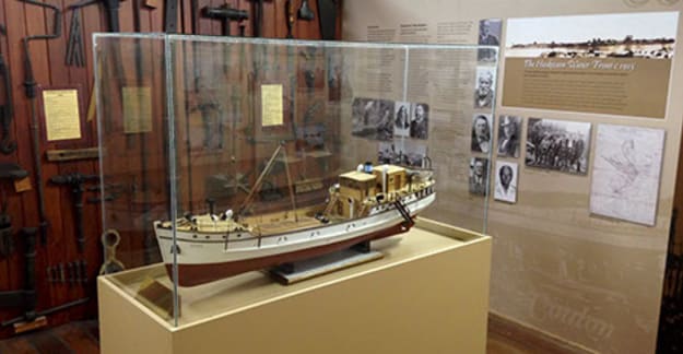 Display of historical vessel at Jervis Bay Maritime Museum