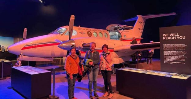 Posing at the RFDS