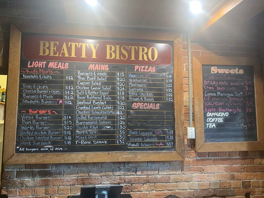 Beatty Menu 2022