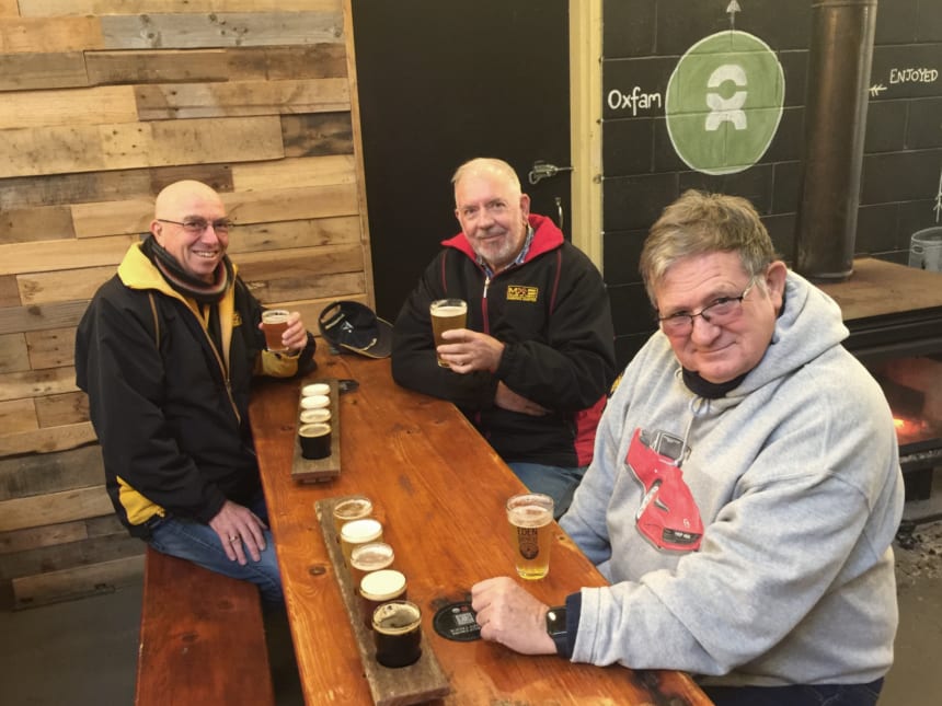 Beer tasting at Eden Brewery