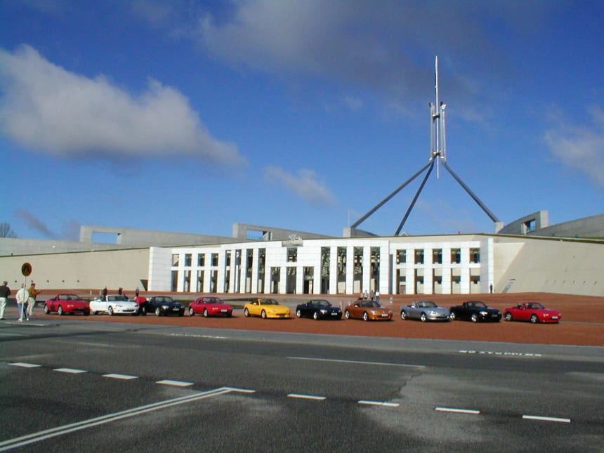 Canberra Chapter at New Parliament House in 2002