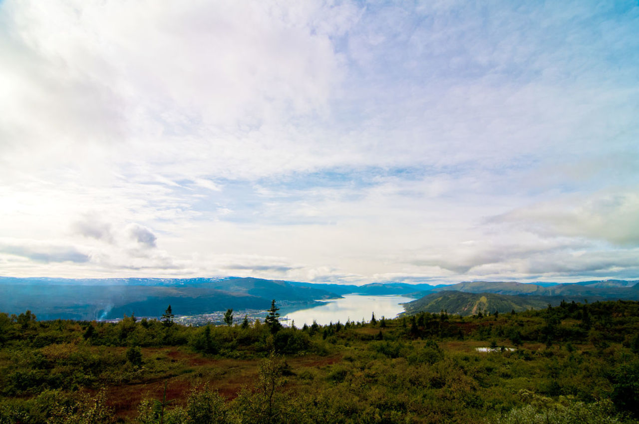 Utsikt fra Risfjellet ned mot Ranfjorden