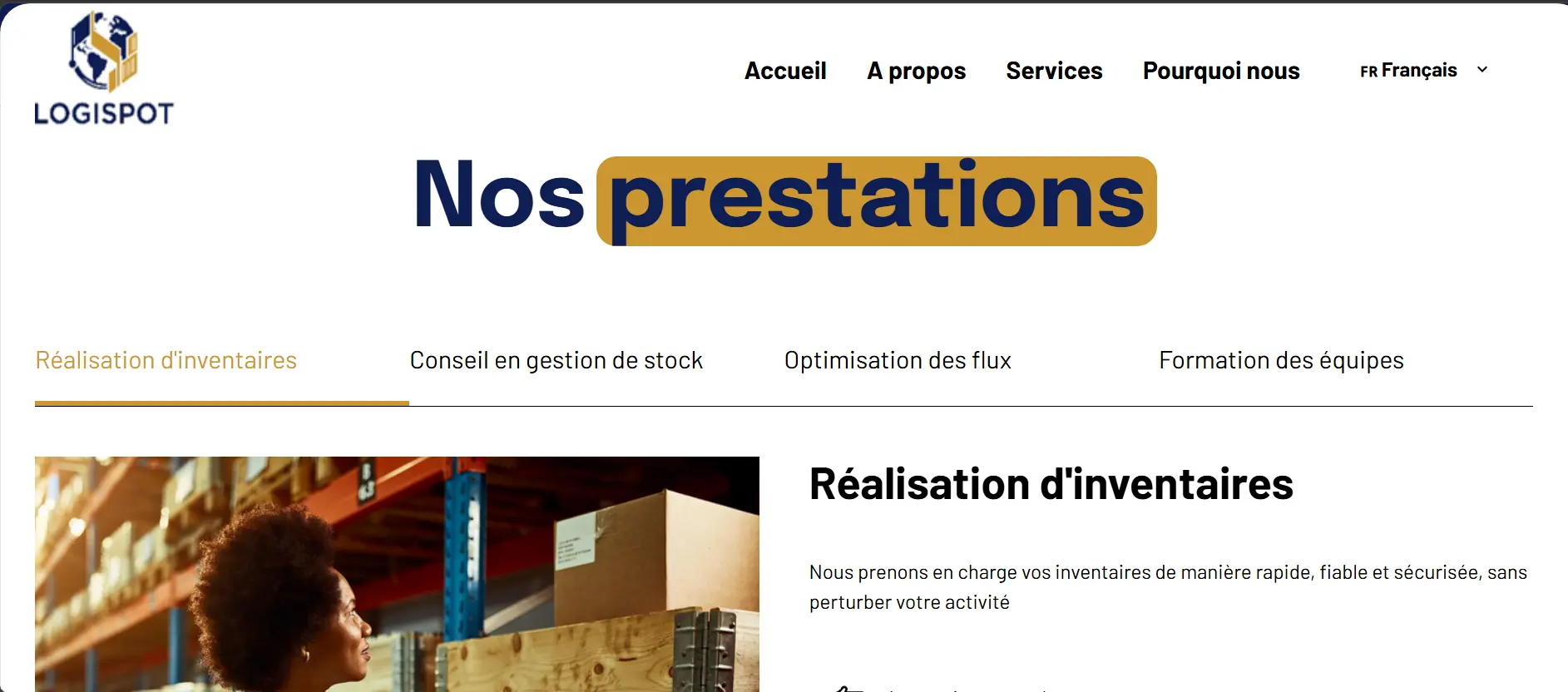 Inventaires physiques et optimisation logistique