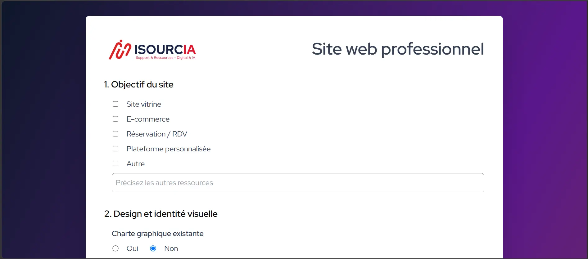Création de sites web modernes