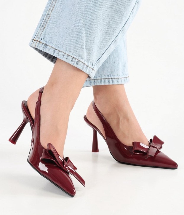 Escarpin Coquette / Talon Bordo