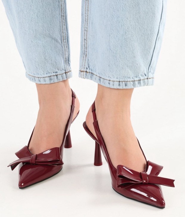 Escarpin Coquette / Talon Bordo