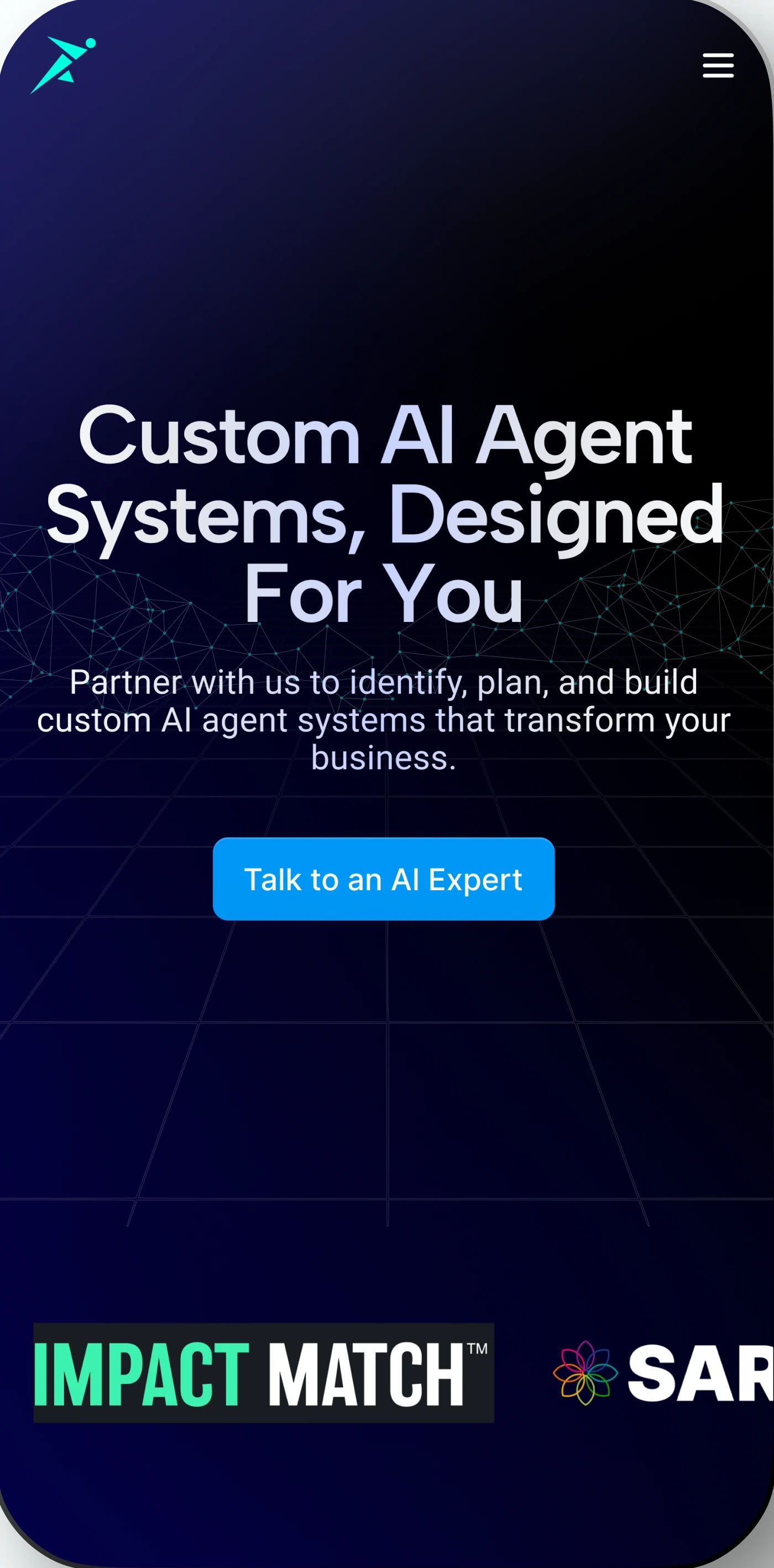 Leverage AI home screen on mobile