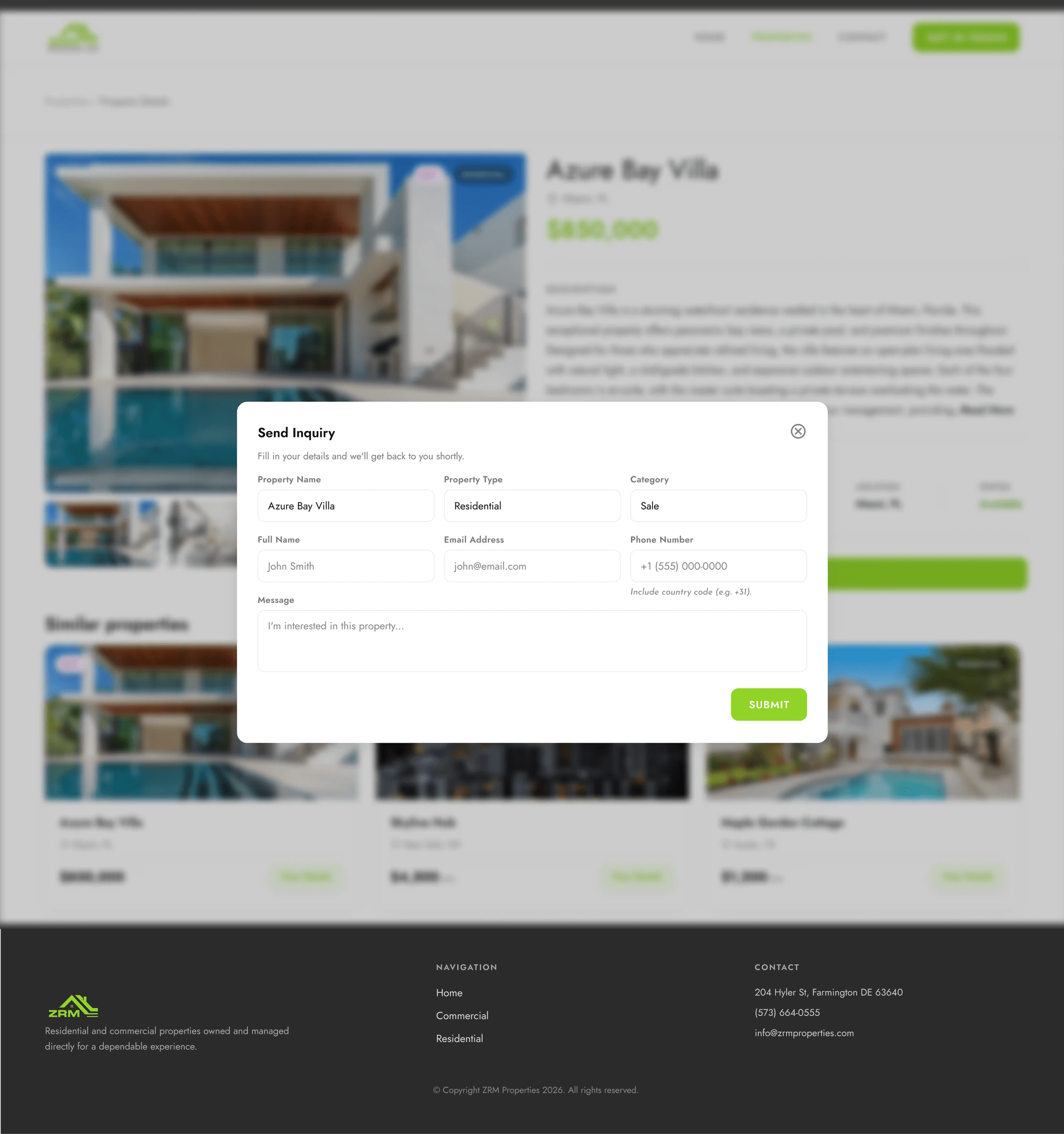 Direct Enquiry screens