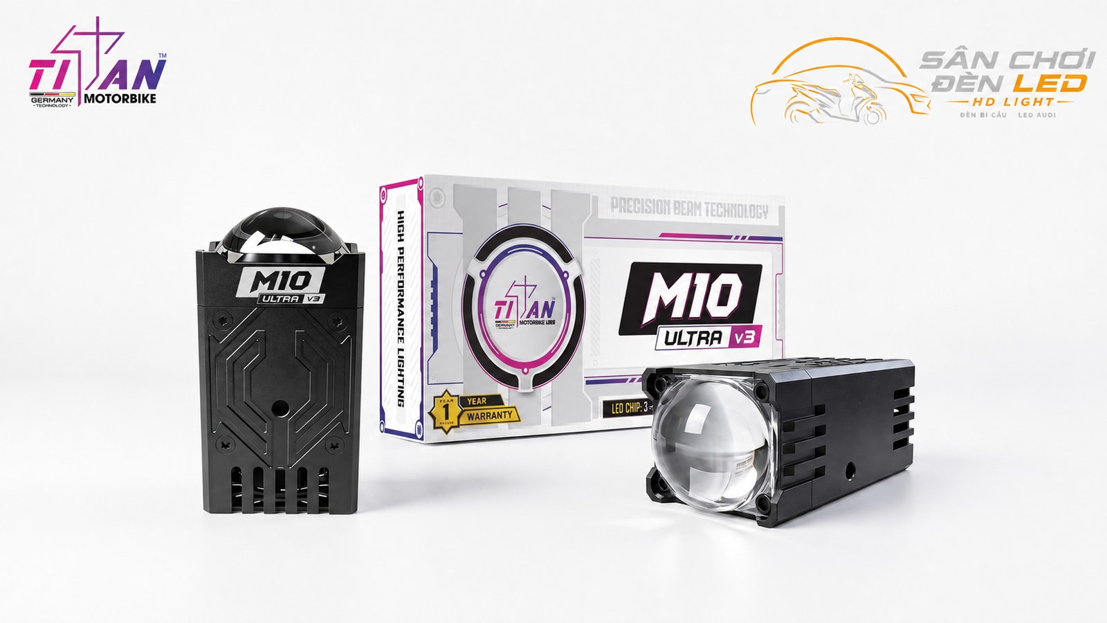 Trợ Sáng TITAN MOTO M10 ULTRA V3 