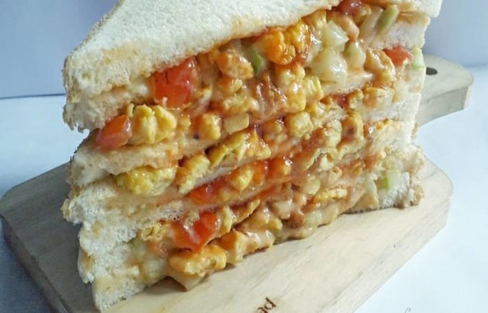 Resep  Sandwich Telur Hot Lava Dengan Bahan Sederhana