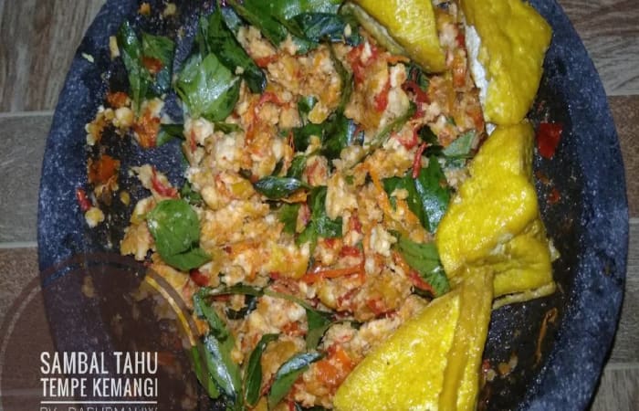 Resep  Sambal Tahu Tempe Kemangi Favorit Bunda