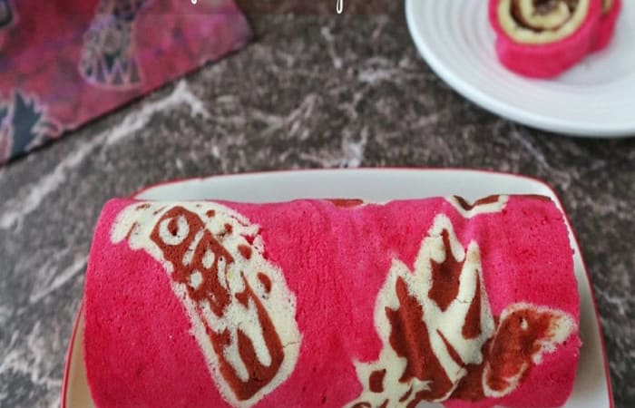 Resep Bolu Gulung Kukus Motif Batik Papua Dengan Bahan Sederhana