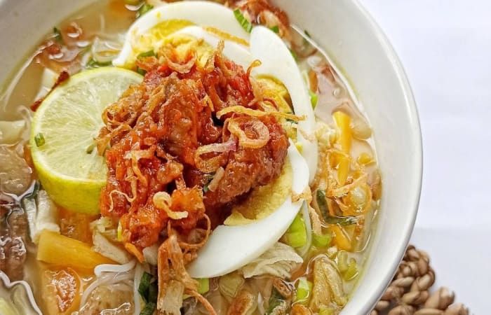 Resep  Nasi Sop Ala Kutai Dengan Bahan Sederhana