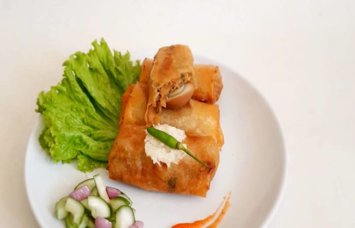 Resep  Lumpia Ayam Telur Puyuh Ala Lumpia Spesial Samijaya Jogja Paling Mudah dan Enak