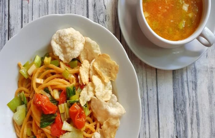 Resep Spaghetti Aceh mie Caluk Favorit Bunda