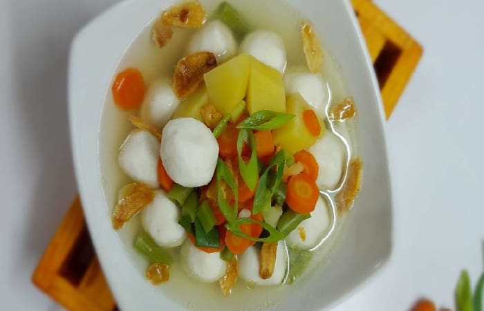 Resep Sop Bakso Ikan Mudah Dan Praktis Dihidangkan Cek Resep