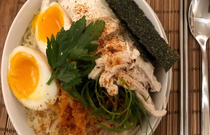 Resep Ramen Instant Noodle With Ajitsuke Tamago Egg mie Instan Ala Ramen Dengan Bahan Sederhana