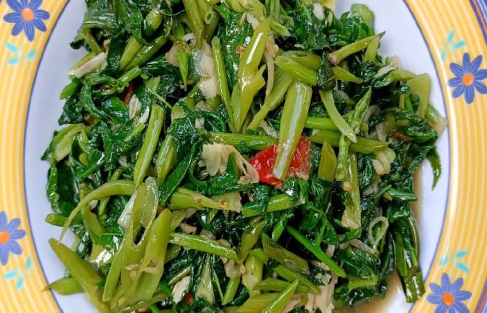 Resep Tumis Kangkung Sayur Paku pakis Daun Pepaya Khas Minahasa Rasanya Maknyus