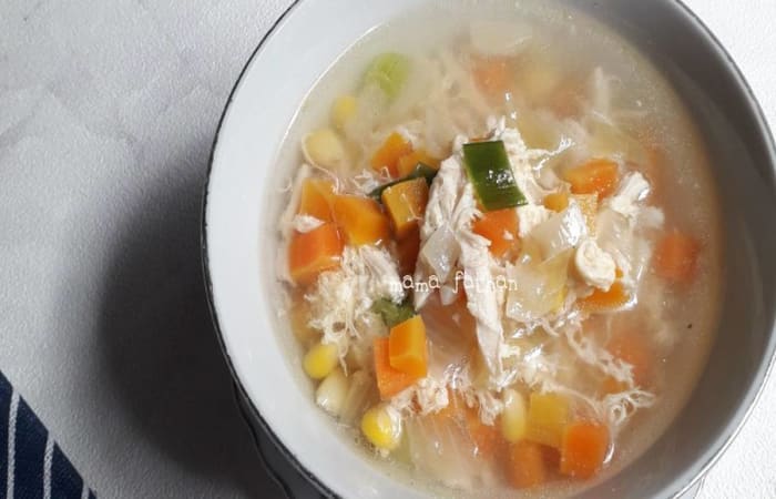 Resep Sup Jagung Wortel Serabut Dengan Bahan Sederhana