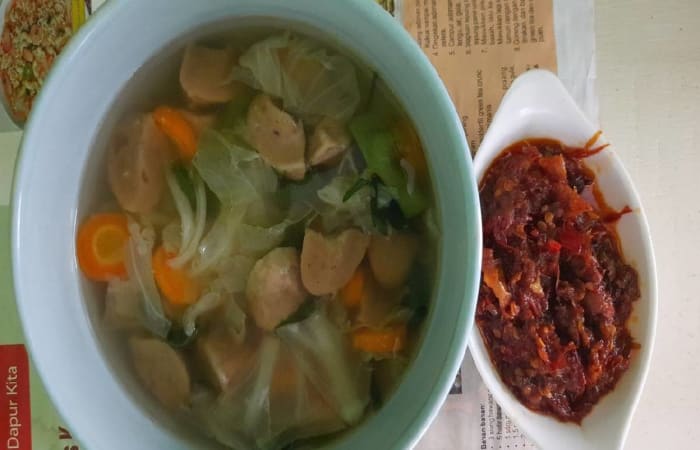 Resep Sup Bakso Favorit Bunda