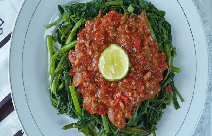 Resep Plecing Kangkung Khas Lombok Mudah dan Praktis Dihidangkan