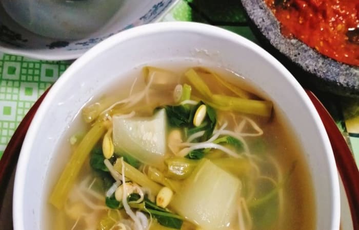 Resep  Sayur Asem Kangkung Terasi Favorit Bunda
