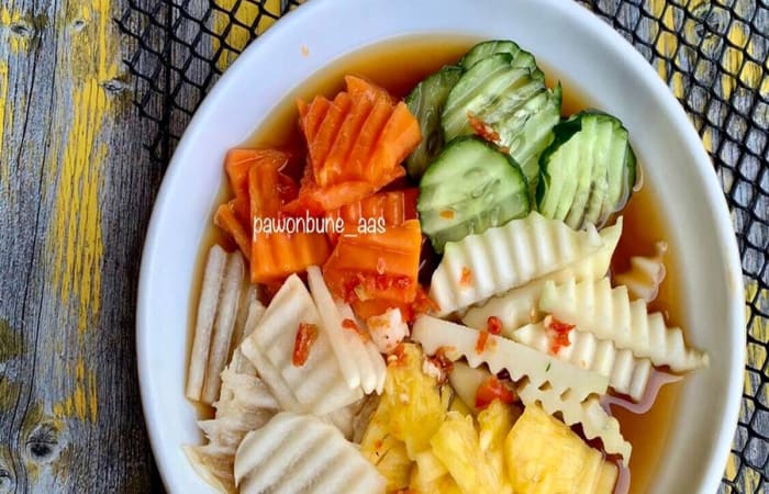 Resep Rujak Kuah Pindang Ala Bali kw Favorit Bunda