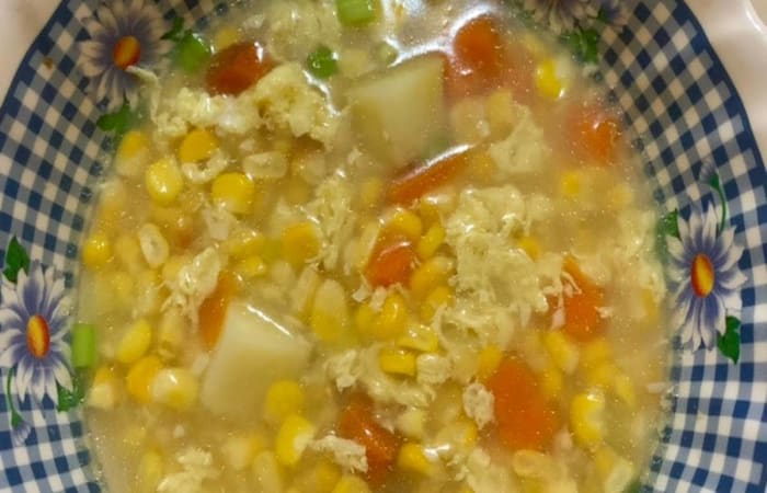 Resep Sup Jagung Telur Kentang Wortel Dengan Bahan Sederhana
