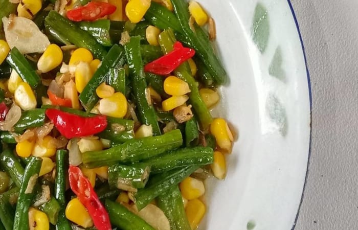 Resep Tumis Kacang Jagung Rebon Paling Mudah dan Enak