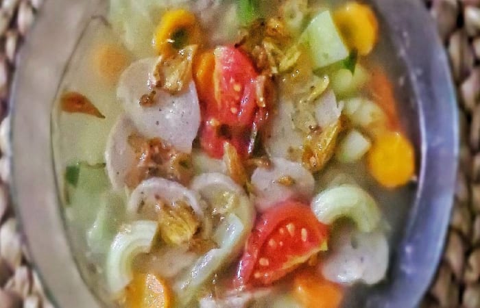 Resep Sop Bakso Makaroni Favorit Bunda