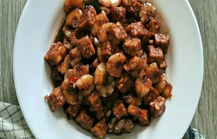 Resep Udang Tempe Saos Kecap Pedas Favorit Bunda