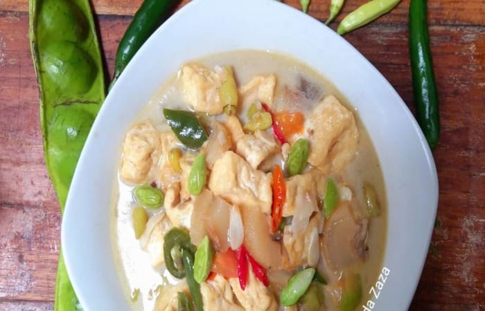 Resep Sayur Tahu Kikil Petai (jangan Lombok Tahu Kikil) Paling Praktis dan Simple